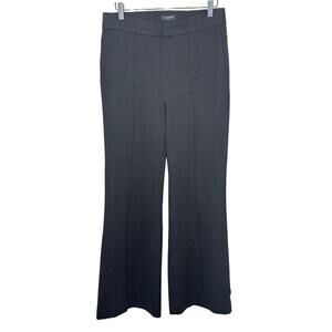 NYDJ Sculpt-Her Black Flare Leg Pants Pull On Ponte Office Workwear Business M
